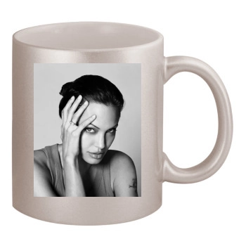 Angelina Jolie 11oz Metallic Silver Mug