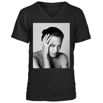 Angelina Jolie Men's V-Neck T-Shirt