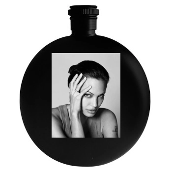 Angelina Jolie Round Flask