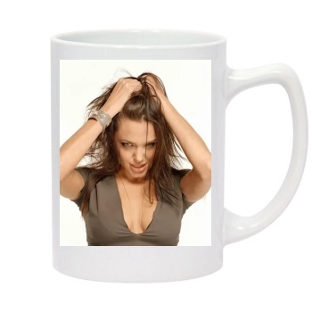 Angelina Jolie 14oz White Statesman Mug