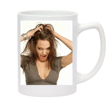 Angelina Jolie 14oz White Statesman Mug