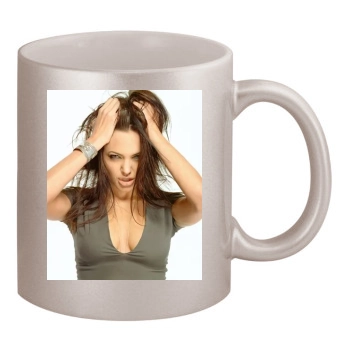 Angelina Jolie 11oz Metallic Silver Mug