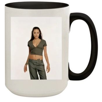 Angelina Jolie 15oz Colored Inner & Handle Mug