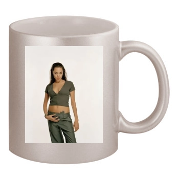 Angelina Jolie 11oz Metallic Silver Mug