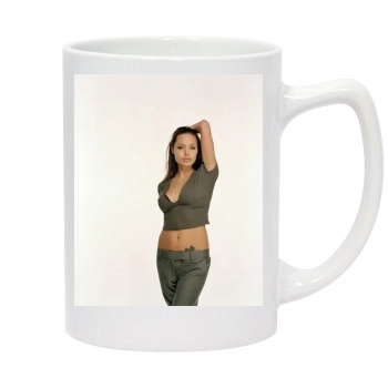 Angelina Jolie 14oz White Statesman Mug