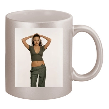 Angelina Jolie 11oz Metallic Silver Mug