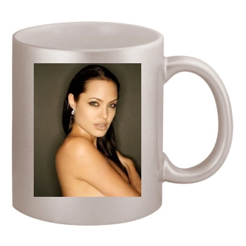 Angelina Jolie 11oz Metallic Silver Mug