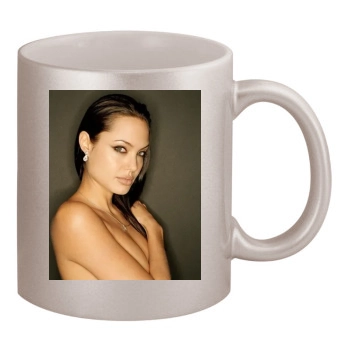 Angelina Jolie 11oz Metallic Silver Mug