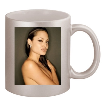 Angelina Jolie 11oz Metallic Silver Mug