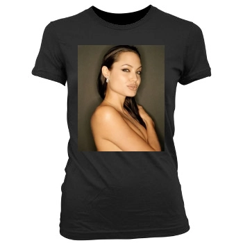 Angelina Jolie Women's Junior Cut Crewneck T-Shirt