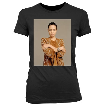 Angelina Jolie Women's Junior Cut Crewneck T-Shirt