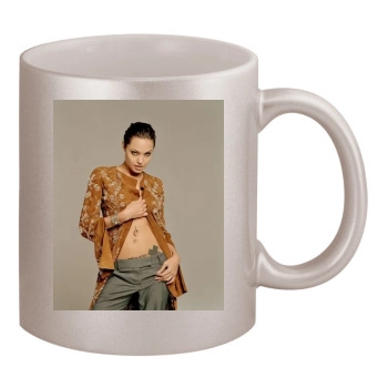 Angelina Jolie 11oz Metallic Silver Mug