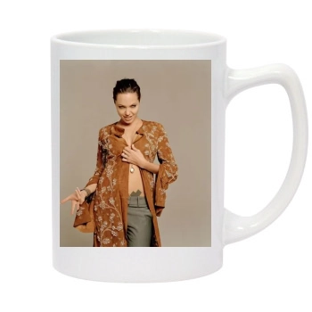 Angelina Jolie 14oz White Statesman Mug