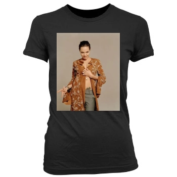 Angelina Jolie Women's Junior Cut Crewneck T-Shirt