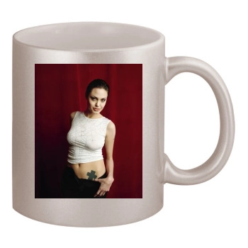 Angelina Jolie 11oz Metallic Silver Mug