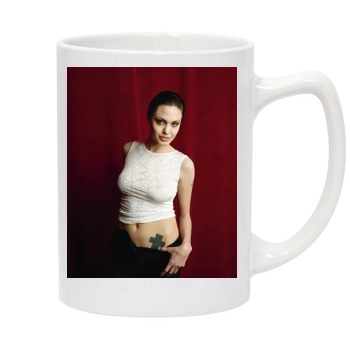 Angelina Jolie 14oz White Statesman Mug