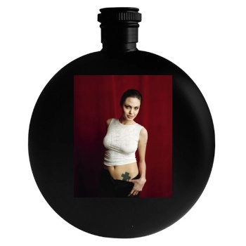 Angelina Jolie Round Flask