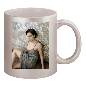 Angelina Jolie 11oz Metallic Silver Mug