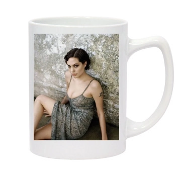 Angelina Jolie 14oz White Statesman Mug