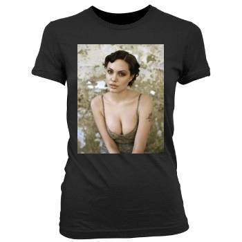 Angelina Jolie Women's Junior Cut Crewneck T-Shirt