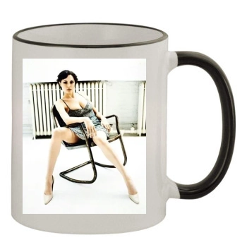 Angelina Jolie 11oz Colored Rim & Handle Mug