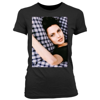 Angelina Jolie Women's Junior Cut Crewneck T-Shirt