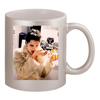 Angelina Jolie 11oz Metallic Silver Mug