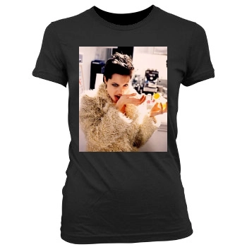 Angelina Jolie Women's Junior Cut Crewneck T-Shirt