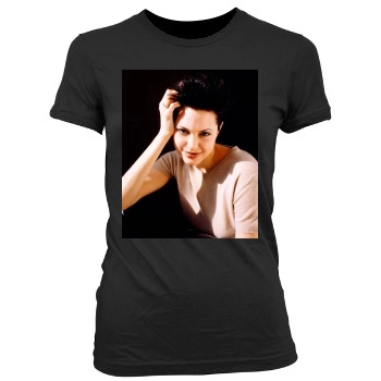 Angelina Jolie Women's Junior Cut Crewneck T-Shirt