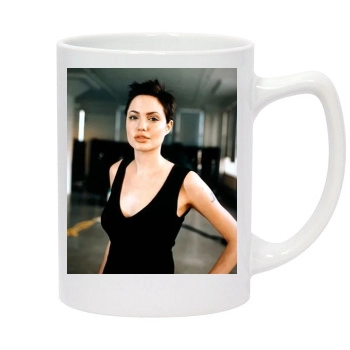 Angelina Jolie 14oz White Statesman Mug