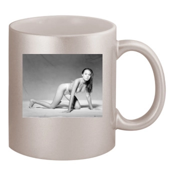 Angelina Jolie 11oz Metallic Silver Mug