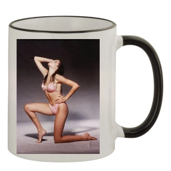 Angelina Jolie 11oz Colored Rim & Handle Mug