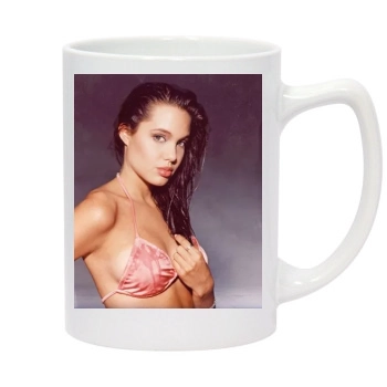 Angelina Jolie 14oz White Statesman Mug