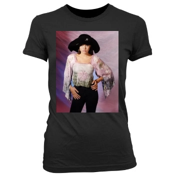 Angelina Jolie Women's Junior Cut Crewneck T-Shirt