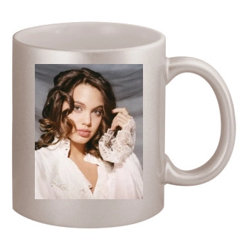 Angelina Jolie 11oz Metallic Silver Mug