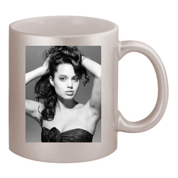 Angelina Jolie 11oz Metallic Silver Mug