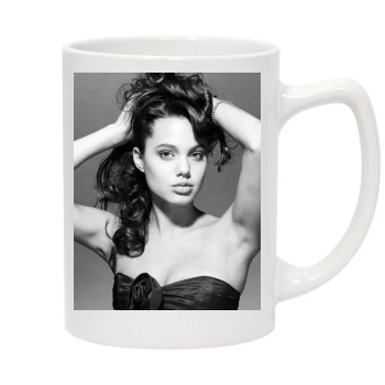 Angelina Jolie 14oz White Statesman Mug