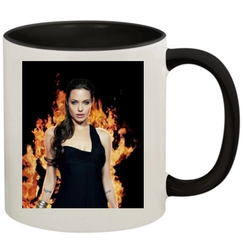 Angelina Jolie 11oz Colored Inner & Handle Mug