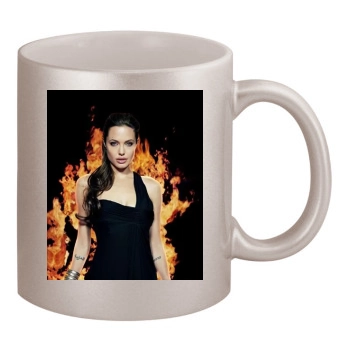 Angelina Jolie 11oz Metallic Silver Mug