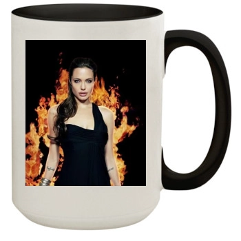 Angelina Jolie 15oz Colored Inner & Handle Mug