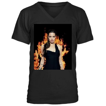 Angelina Jolie Men's V-Neck T-Shirt