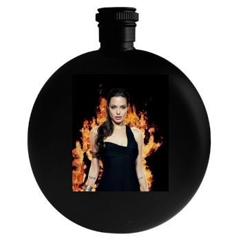 Angelina Jolie Round Flask