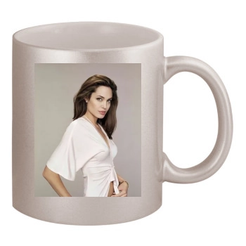 Angelina Jolie 11oz Metallic Silver Mug