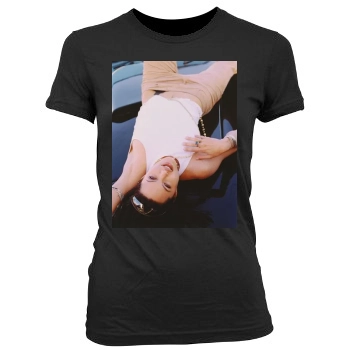 Angelina Jolie Women's Junior Cut Crewneck T-Shirt