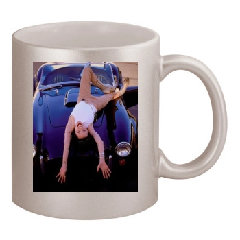 Angelina Jolie 11oz Metallic Silver Mug