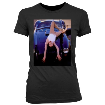 Angelina Jolie Women's Junior Cut Crewneck T-Shirt