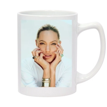 Angelina Jolie 14oz White Statesman Mug