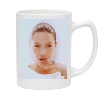 Angelina Jolie 14oz White Statesman Mug