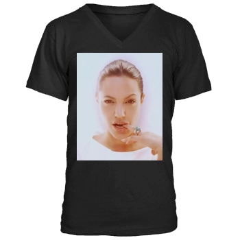 Angelina Jolie Men's V-Neck T-Shirt