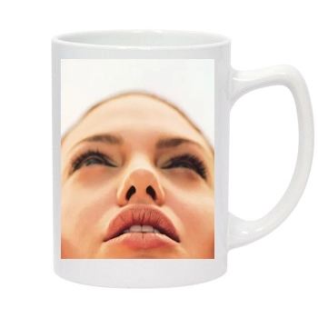 Angelina Jolie 14oz White Statesman Mug